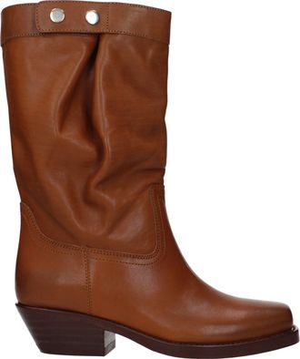 Isabel Marant Isabel Marant Damens Bikerstiefel aus braunem Leder
