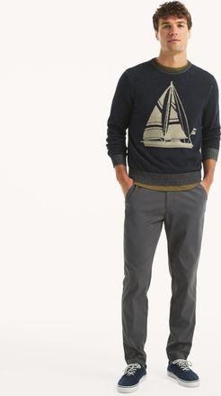 Nautica Mens Flat-Front Performance Pant