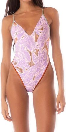Maaji Wisteria Mae Classic One Piece Swimsuit In Lavender