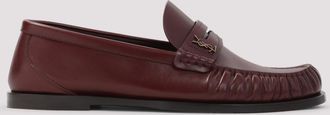 Saint Laurent Red Leather Loafers