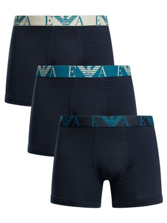 Emporio Armani 3-Pack Boxershorts, Blauw