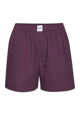 Copenhagen Pyjamashorts COPENHAGEN STUDIOS, Damen, Gr. 32, N-Gr, dunkelrot, Web, Obermaterial: 100% Baumwolle, unifarben, loose fit kurz, Hosen Pyjamashorts, aus