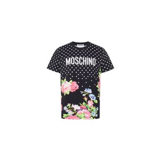 Moschino Printed Cotton Jersey T-Shirt - unisex - Moschino - T-Shirts - Multicolor - 2XS - Tops