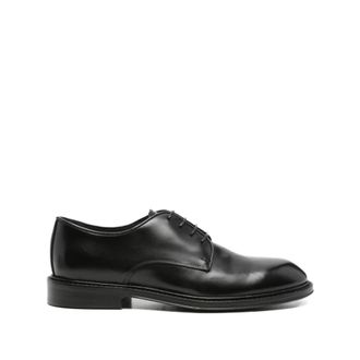 Corneliani Schoenen, Heren, Zwart, 41 EU, Zwarte platte schoenen Elegante stijl