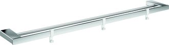 Emco Emco - Toallero Doble Loft, Cromado, 3 Ganchos Extra&iacute;bles, 842 Mm