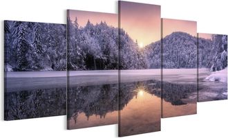 OEM Cuadro Sobre Lienzo Italiano De 100 X 50 Cm, Pent&aacute;ptico - Estilo Cl&aacute;sico - Naturaleza Cuadro Sobre Lienzo Italiano De 200 X 100 Cm, Pent&aacute;ptico - Estil