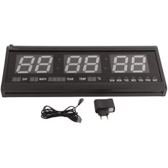 OEM Gran Reloj De Pared Digital Led Moderno Con Indicador De Fecha Para Oficina, Formato De 24 O 12 Horas