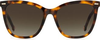 Carolina Herrera 55mm Square Sunglasses in Havana Ivory at Nordstrom Rack