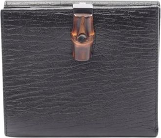 Gucci Pre-owned Wallet (bi-fold) - Dames - Vintage Accessoires - Zwart - ONE Size - Leer - Vintage