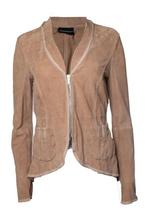 Emporio Armani Suede jacket with pockets