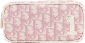 Dior Trotter Pink Nylon Canvas Pouch (Pre-Owned)