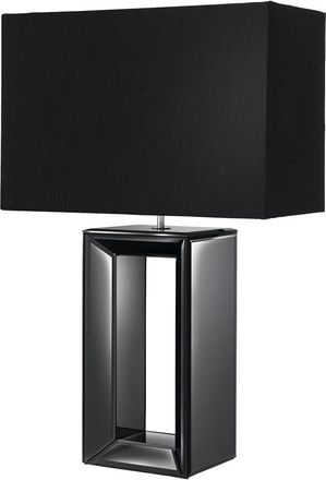 Searchlight Elegante Design Tischlampe Mirror 38 x 58 cm, Schwarz