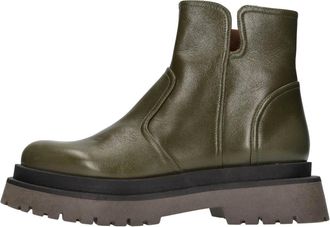 Chie Mihara Tamujo 47 Enkellaarsjes - Dames - Enkellaarsjes - Groen - 37 EU - Leer - Schoenen
