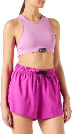 Puma Womens Swimwear Racerback Bikini top, Pink, Small