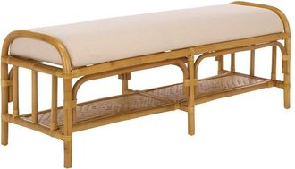 Safavieh Couture Flanders Rattan Pole Bench