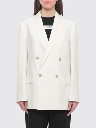 Maison Margiela Blazer a doppiopetto in misto lana vergine Mm6 Maison Margiela
