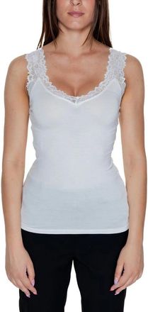 Vero Moda Witte Viscose Tanktop Lente/Zomer - Dames - Tops zonder mouwen - Wit - XS - Tops