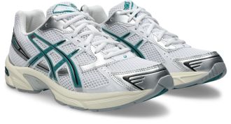 Asics Sneaker ASICS GEL-1130, Damen, Gr. 37,5, weiss (wei&szlig;, rainy lake), Leder, Synthetik, Schuhe Sneaker