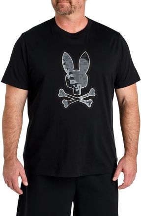 Psycho Bunny Big & Tall Olivier Graphic Tee in Black at Nordstrom, Size 3X Big