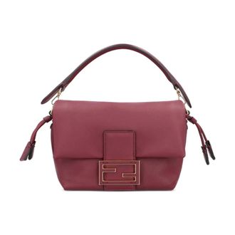 Fendi Mamma Baguette Small - female - Fendi - Shoulder Bags - Red - ONE SIZE - Bags