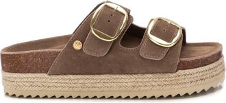 Xti Womens Suede Flat Sandals By XTI