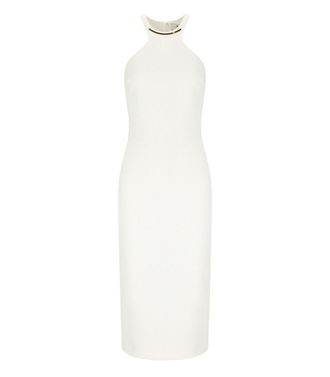Elisabetta Franchi ABITO MIDI AVORIO ELISABETTA FRANCHI