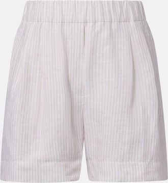 Brunello Cucinelli Bermuda in lino a righe