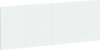 vidaXL Cabecero Montada En La Pared Ede Blanco Madera De Ingenier&iacute;a Vidaxl