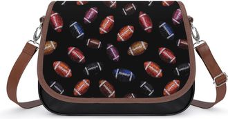 Generic Football Sports Crossbody Bags for Women Shoulder Messenger Bag Purse Handbags