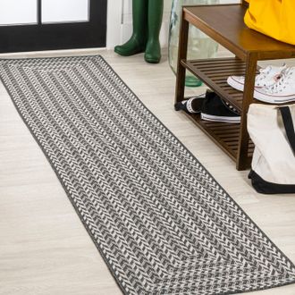 Jonathan Y Designs Chevron Modern Concentric Squares Indoor/Outdoor Area Rug