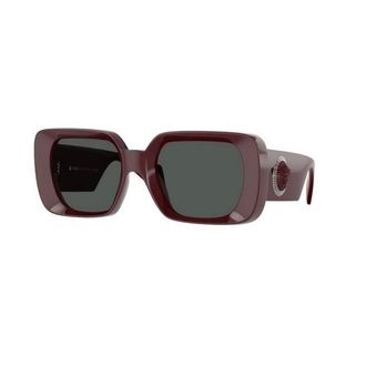 Versace Sunglasses, unisex, Red, Size: 54 MM Red Frame, Dark Grey Lenses Sunglasses