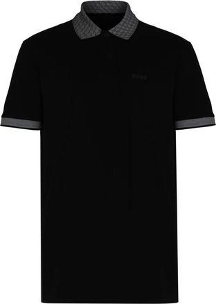 HUGO BOSS Paddy Polo Shirt - Heren - Polos - Zwart - XS - Katoen - Tops