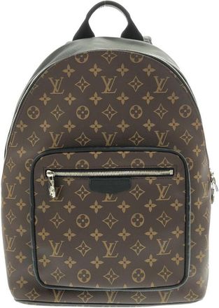 Louis Vuitton Monogram Macassar Marron Coated Canvas Backpack (Pre-Owned)