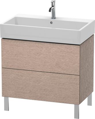 Duravit Unidad De Lavabo Duravit L-cube De Pie 78,4 X 45,9 Cm, 2 Extra&iacute;bles, Para Vero Air 235080, Color: Roble Cachemir Chapa De Madera Aut&eacute;ntica - Lc6777011
