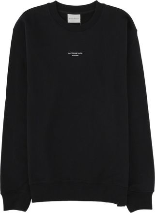 Dr&ocirc;le de Monsieur Slogan Minimalist Crewneck Cotton Sweatshirt
