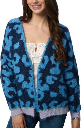 Saachi Cheetah Cardigan in Navy at Nordstrom Rack