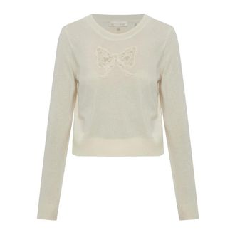 LoveShackFancy Mingley Jumper - - Knitwear - Donna - Beige - XS