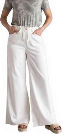 Judy Blue High Waist Featherweight Palazzo Jeans In White