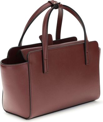 Hidesins Womens Shoulder Bag Flap S Wine Calf Leather