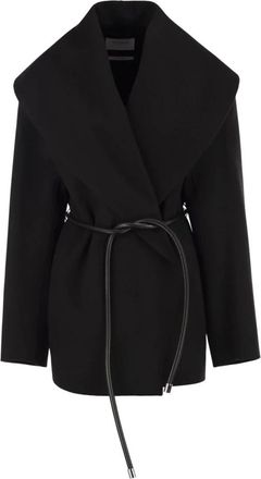 Sportmax Jassen, Dames, Zwart, XS, SPXuguale Riemenjas