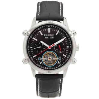 Heritor Wilhelm Black Dial Mens Watch HERHS2105