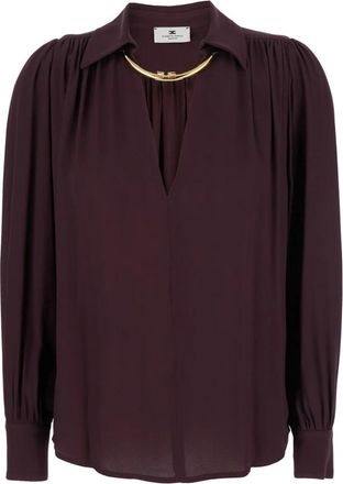 Elisabetta Franchi Mujer, Blusas y Camisas, Rojo, Talla: M