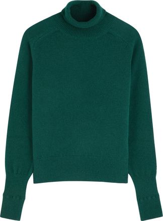 Victoria Beckham Roll-neck Wool Jumper - Green Dark - S (UK8-10 / S)