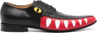Walter Van Beirendonck Crocodile oxford shoes - men - Calf Leather/Calf Leather/Calf Leather - 45 - Black
