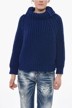Givenchy Wool Turtleneck Pullover with 3/4 Sleeves size Xs