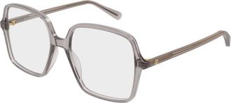 Gucci Glasses, unisex, Gray, Size: 53 MM Gg1003O Square Frame