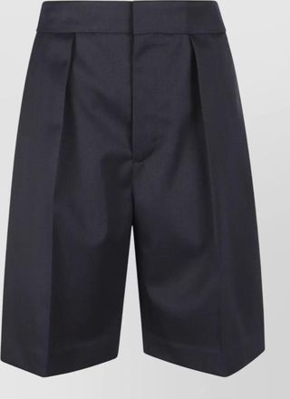 Victoria Beckham tailored shorts pleated front back pockets