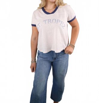 Sundry Womens St Tropez Rugby Tee In Oyster