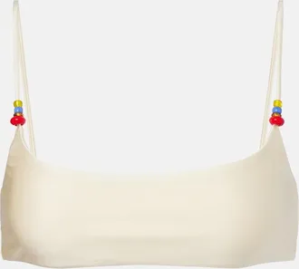 JADE Swim Muse beaded bikini top