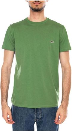 Lacoste Pima Cotton T-shirt - Heren - T-shirts - Groen - M - Katoen - Tops